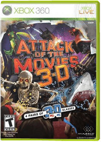 Attack of the Movies 3D Xbox 360  box art